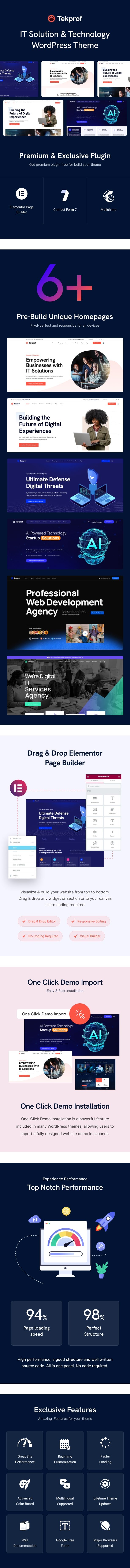 Tekprof - IT Solution & Technology WordPress Theme - 1